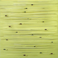 Bildobjekt aus gelben Umreifungsbändern